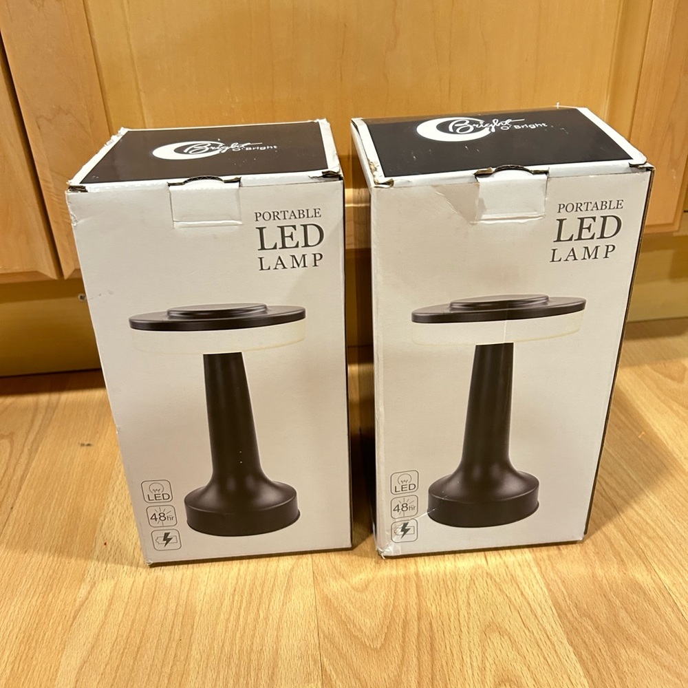 Portable Black LED Lamp
